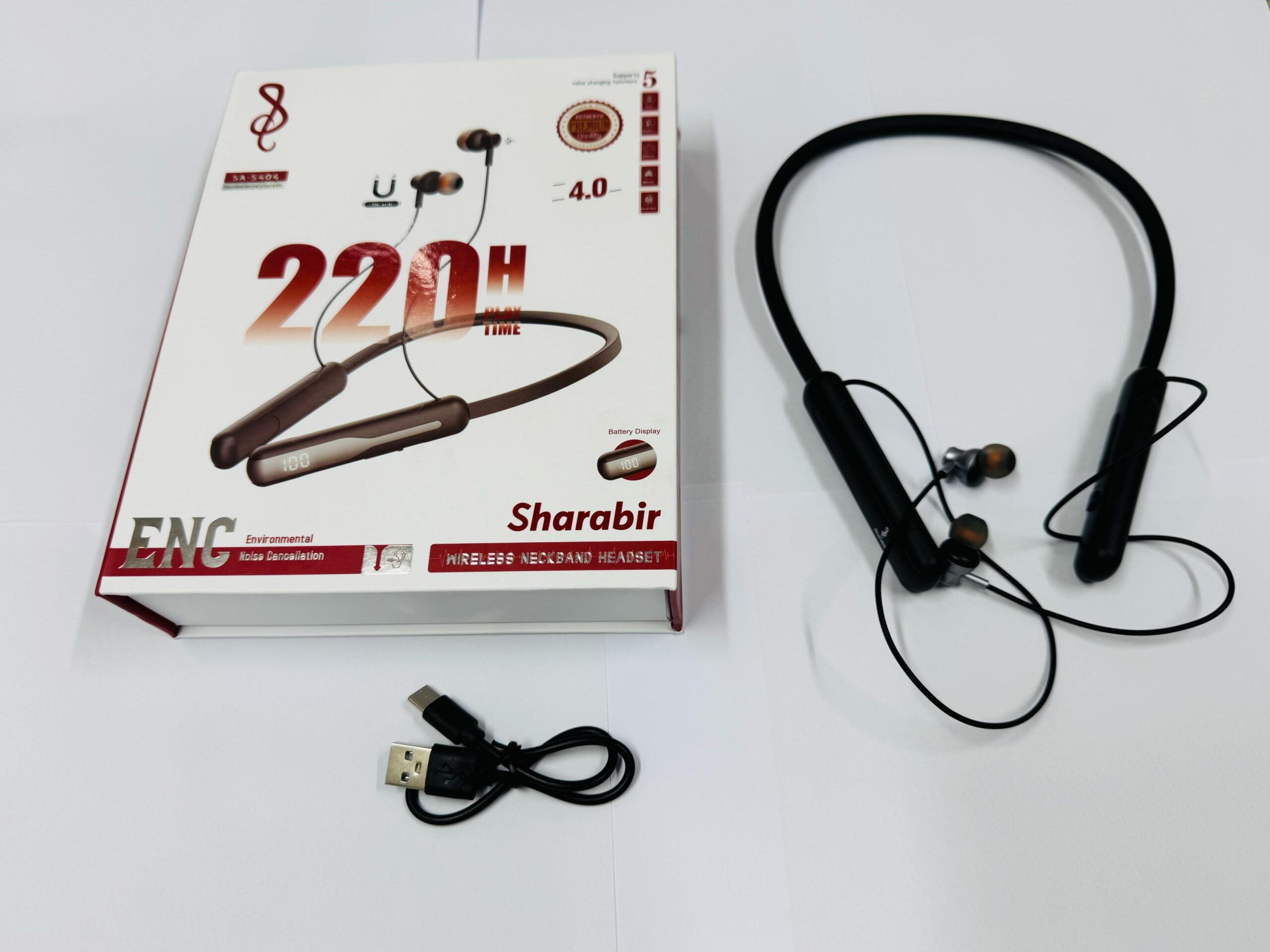 SHARABIR ENC SA-S404 || 220 HOURS Neckband