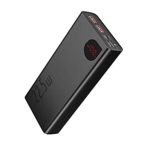 Baseus PPADM20S 20000mah Adaman Metal Fast Charging Power Bank Black- 22.5W